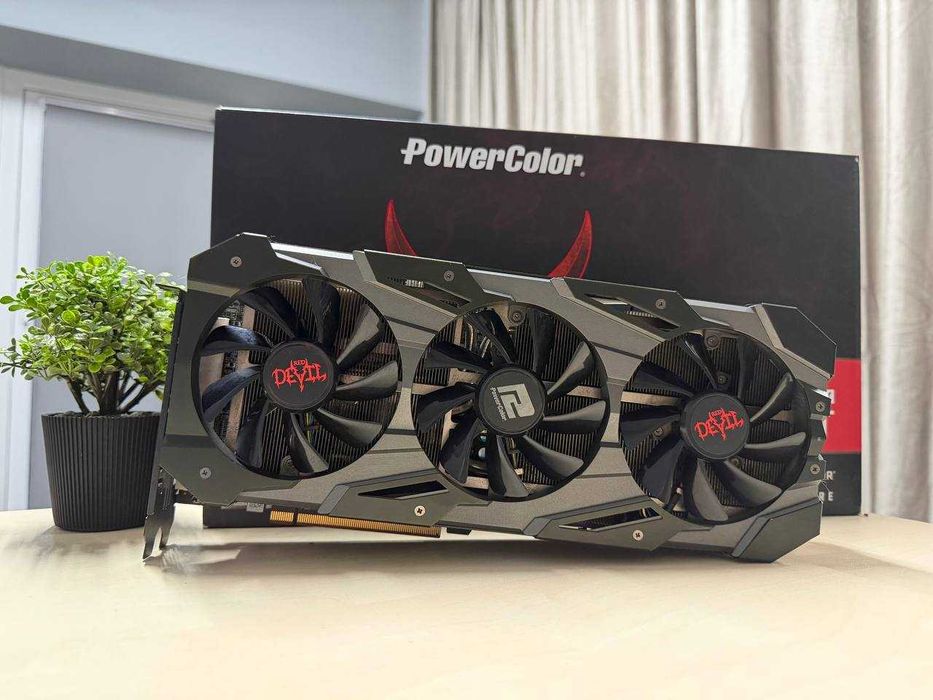 Відеокарта POWERCOLOR AMD RADEON RX 5700 XT 8GB RED DEVIL Б/в + Гарантія 3 місяці!