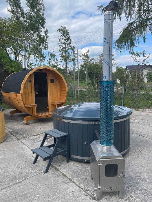 Balia ogrodowa sauna jacuzzi