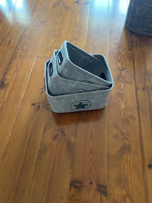 Conjunto de 3 cestos  para arrumação