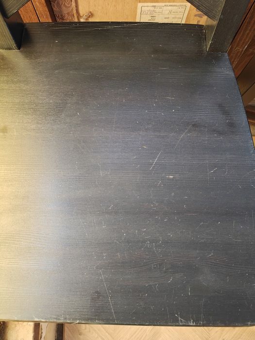 Stołek barowy, wysokie krzesło Ikea rosentorp czarny