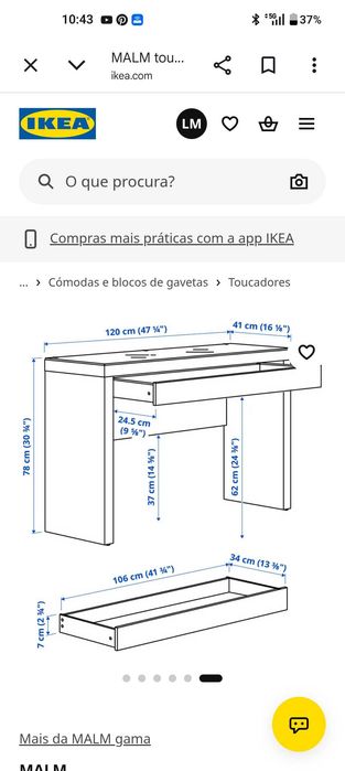 Penteadeira IKEA