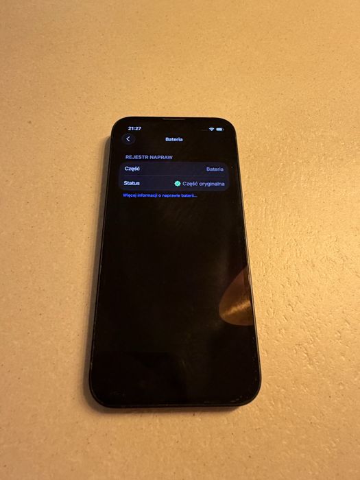 iPhone 13 mini 128 GB w kolorze Midnight (czarny). Bateria 91%