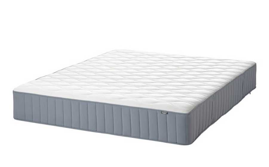 Cama IKEA IDÄNAS 140x200 cm + colchão VAGSTRANDA + estrado de ripas LÖNSET