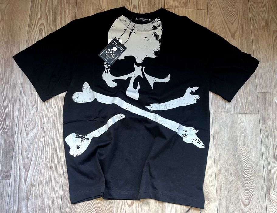 Футболка Mastermind x Bape | Чорна, біла