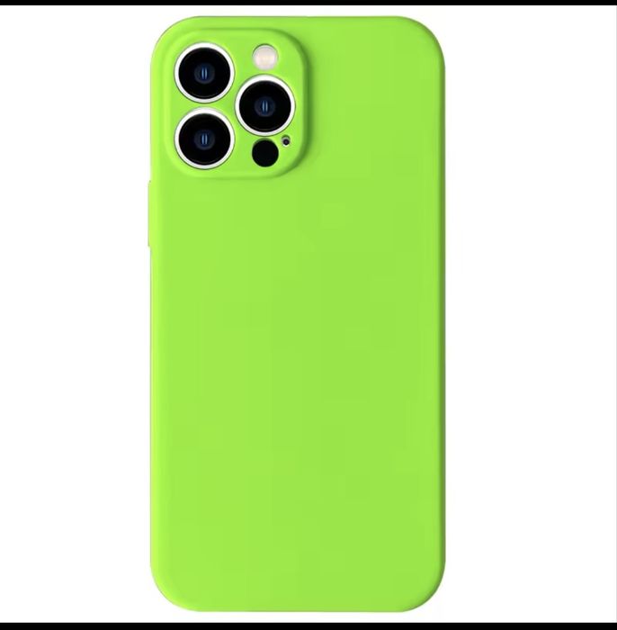 Чохол силіконовий для iPhone 13 неоново зелений