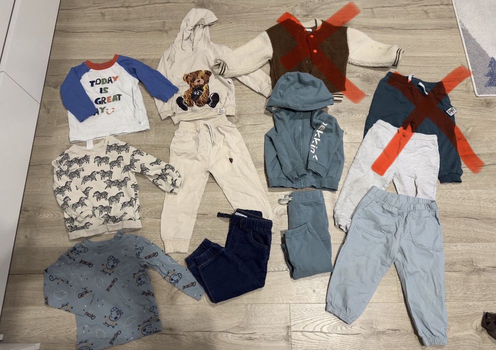 Paka ubrań dla chłopca 86-92 h&m smyk