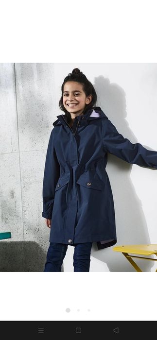 Tchibo парка-тренч темно-синя, розмір 156-164