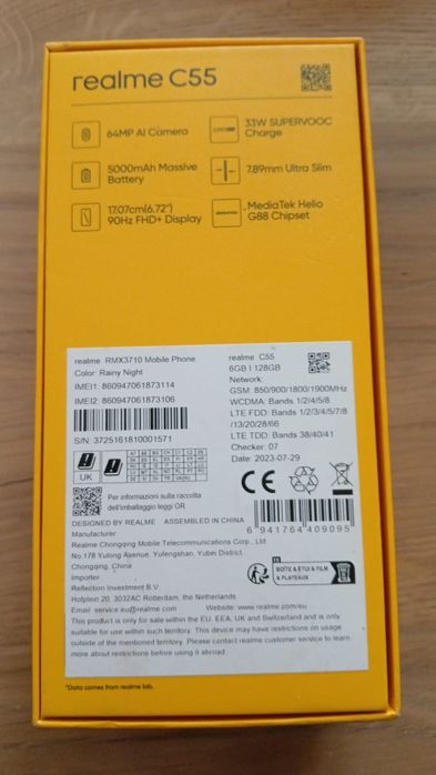 Reslme C55 6+128GB Rainy Night NFC 33W