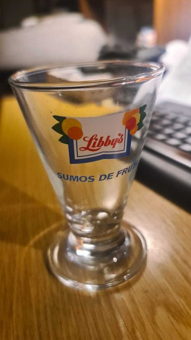 Conjunto de copos vintage Libby's - Sumos de Fruta - 6 Copos