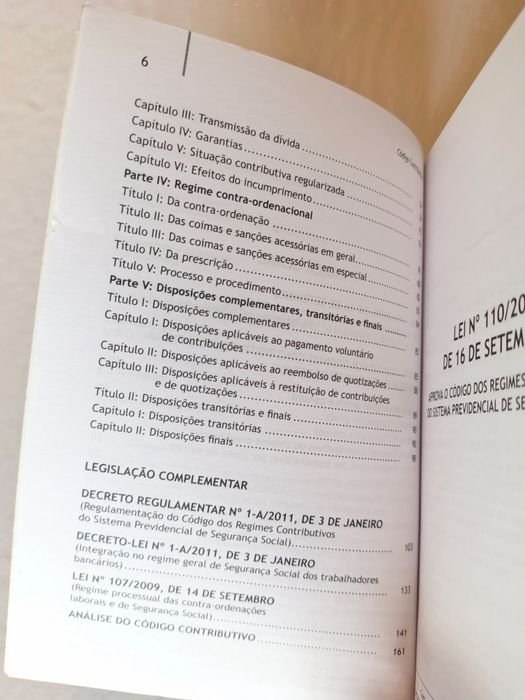 Código Contributivo e legislação complementar