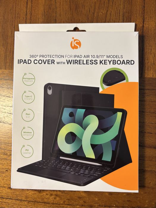 Capa de ipad com teclado sem fios