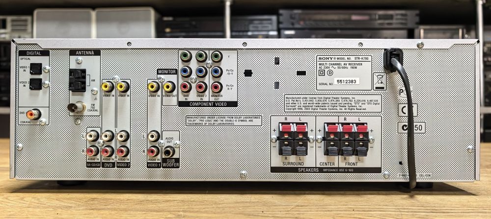 Ресивер Sony STR-K780/Optical/6Ω