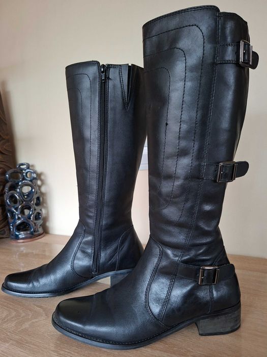 Kozaki damskie ze skóry