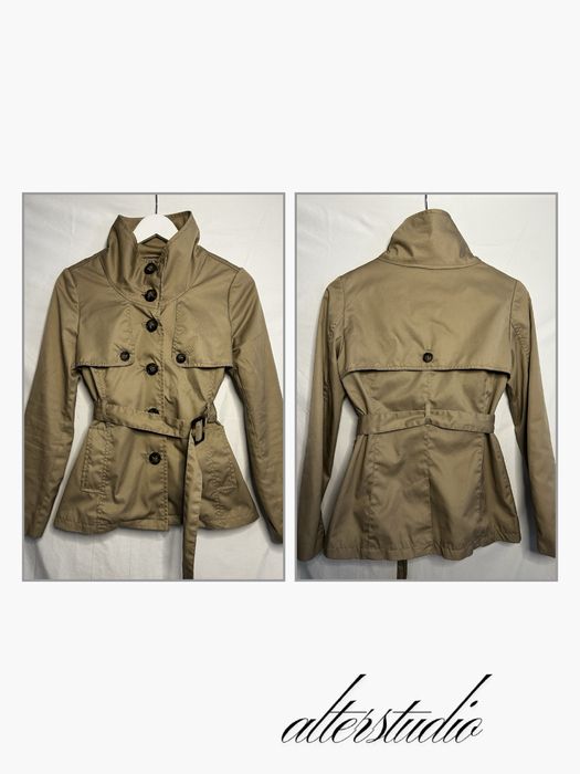 short beige vintage coat