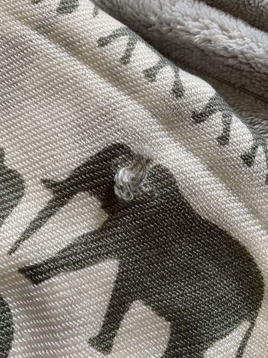 Szalik zimowy szal słoniki kremowy słoń