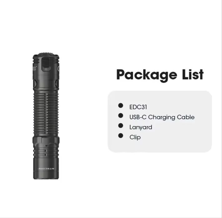 Lanterna tatica nitecore edc31 3500 lumens max