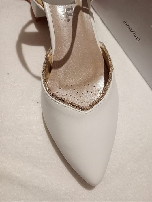 Buty ślubne, obcasy ślubne BRILU