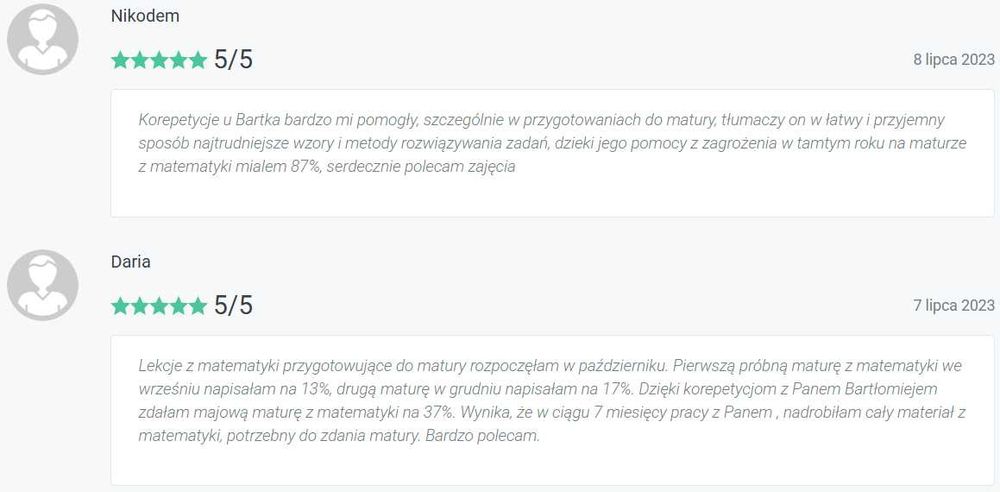 Korepetycje z matematyki