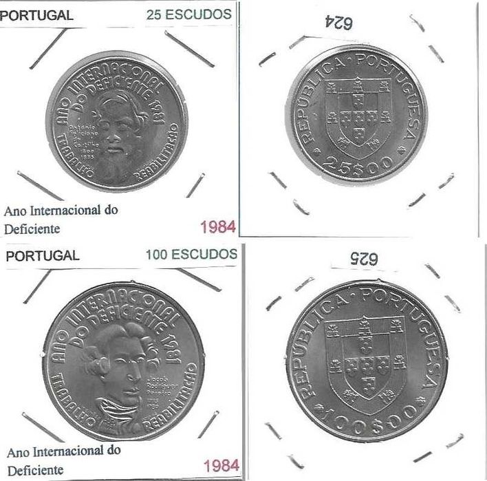 Ano Internacional do Deficiente - - - Série Completa - 1981 - - Moedas