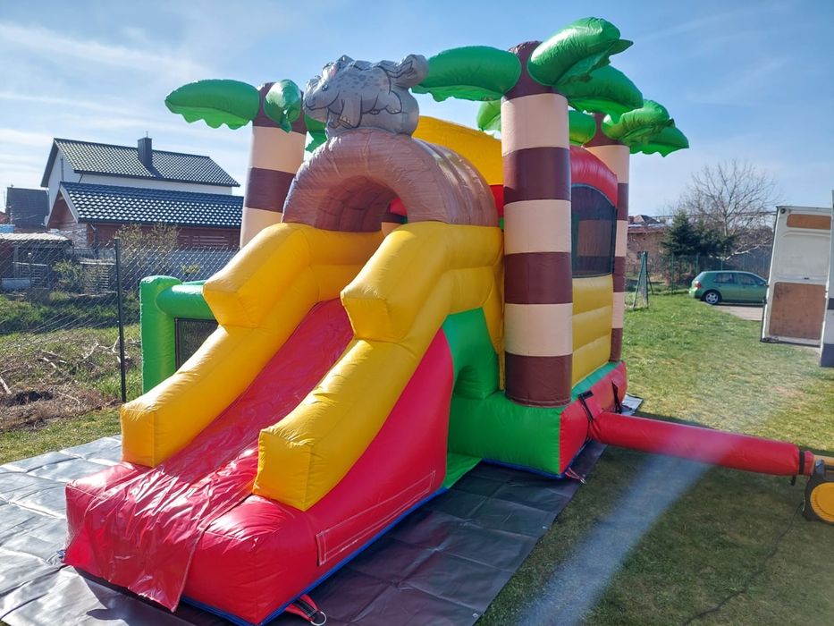 Dmuchany zamek, zjeżdzalnia Psi patrol, klaun, safari Dmuchańce