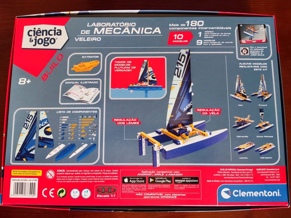 Lego Clementoni Catamarã flutuante