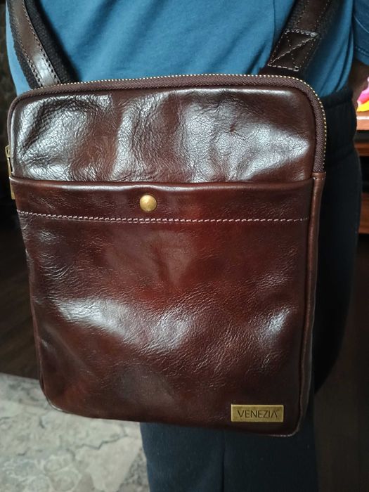 Listonoszka męska skórzana Venezia
