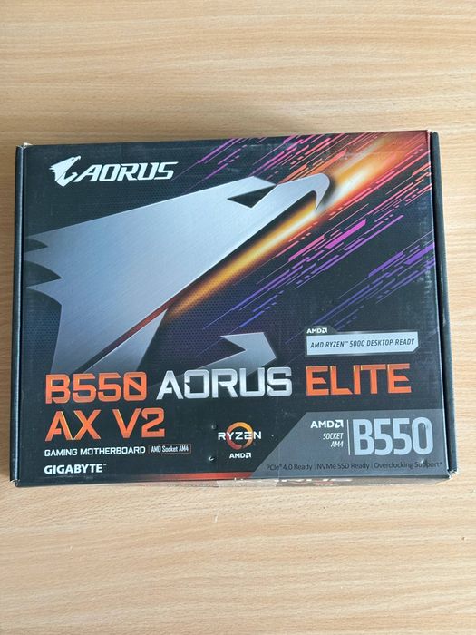 Материнська плата GIGABYTE B550 AORUS ELITE AX V2 (AMD AM4, ATX, DDR4, WiFi, Bluetooth)