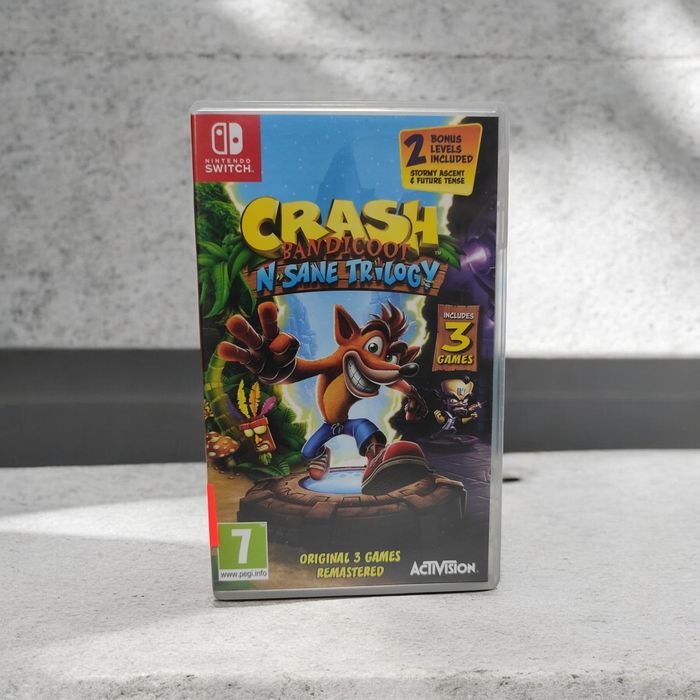 Na Lewara Gra Nintendo Switch Crash Bandicoot N.Sane Trilogy