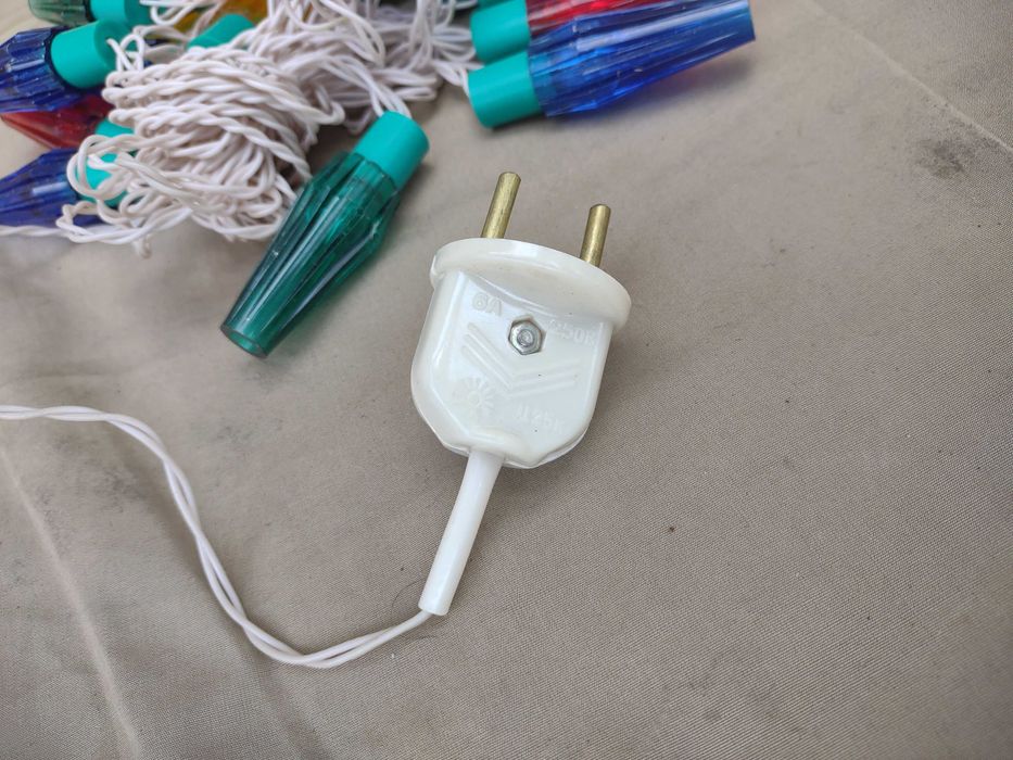 Lampki choinkowe PRL.