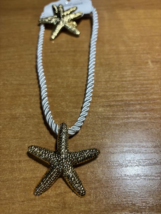 Naszyjnik rozgwiadza + kolczyki. Hit