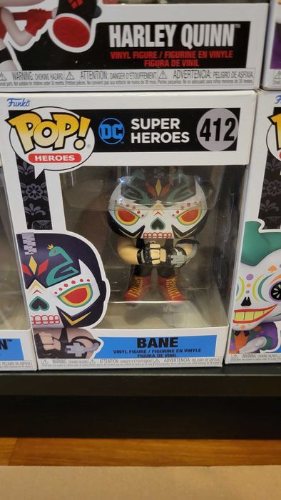 Coleção FUNKO POP! Heroes: Dia De Los DC (Batman, Joker, Harley, Bane)