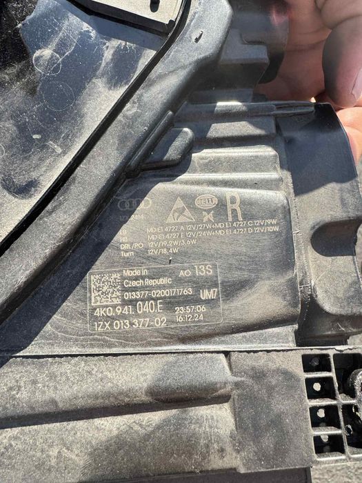 Audi A6 C8 2020 rok lampa prawa matrix