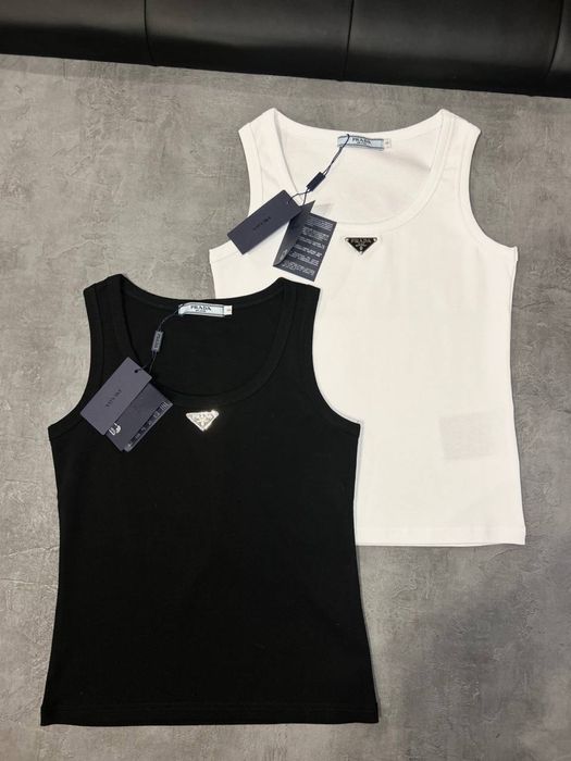 Майка Prada рубчик,хлопок