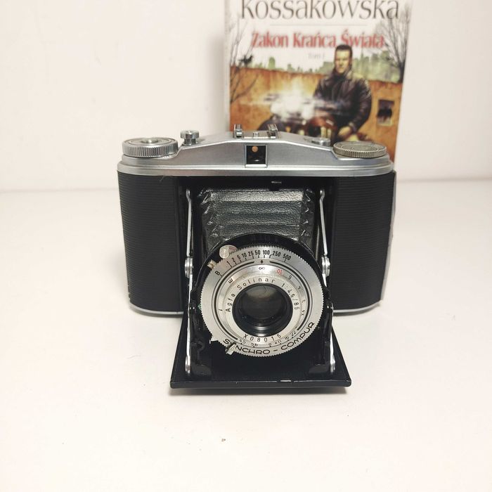 Mieszkowy aparat z 1952 r AGFA Isolette II 85mm 1:4,5 Synchro