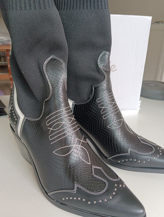 Botas texanas-Tam 40-NOVAS e Giríssimas!