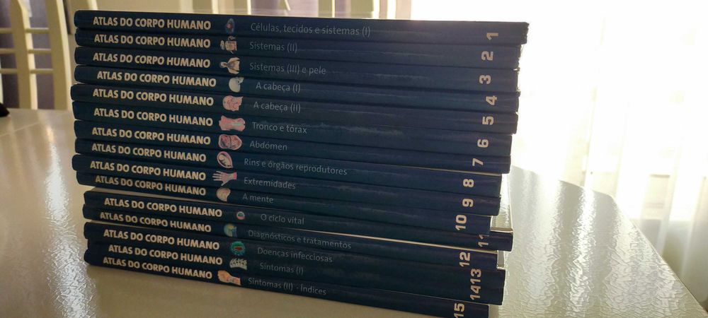 Coleção Atlas do Corpo Humano - 15 Livros