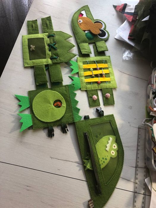 Игра застёжки фетровая