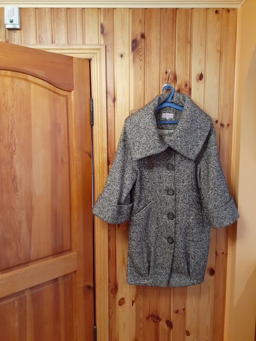 Пальто женское демисизонное твидовое