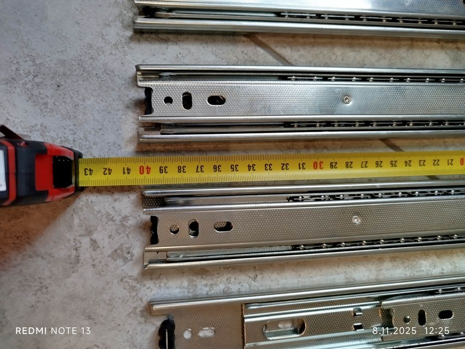 Prowadnice kulkowe szuflad 400 mm 6 szt
