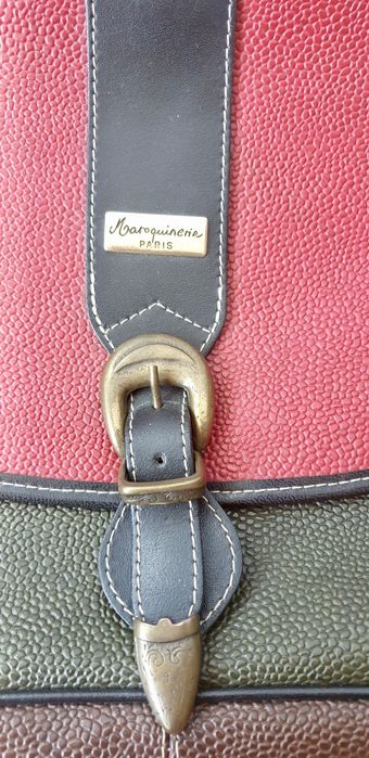 Симпатична жіноча сумка-портфель/не шкіряна, різнокольорова