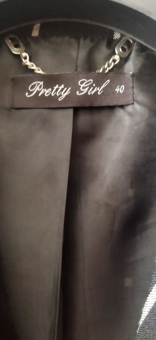 Garnitur damski w kratę