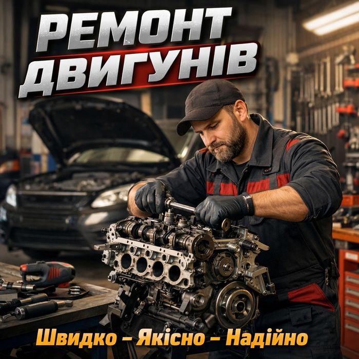 Ремонт двигунів будь-якої складності