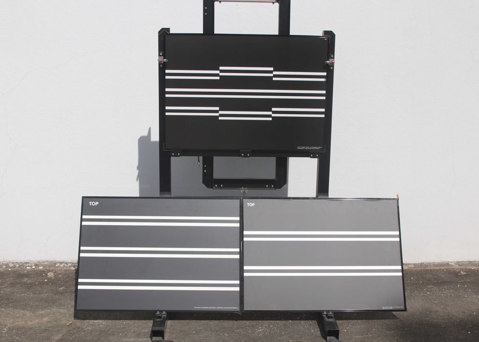 Placas de teste de flashes e suporte