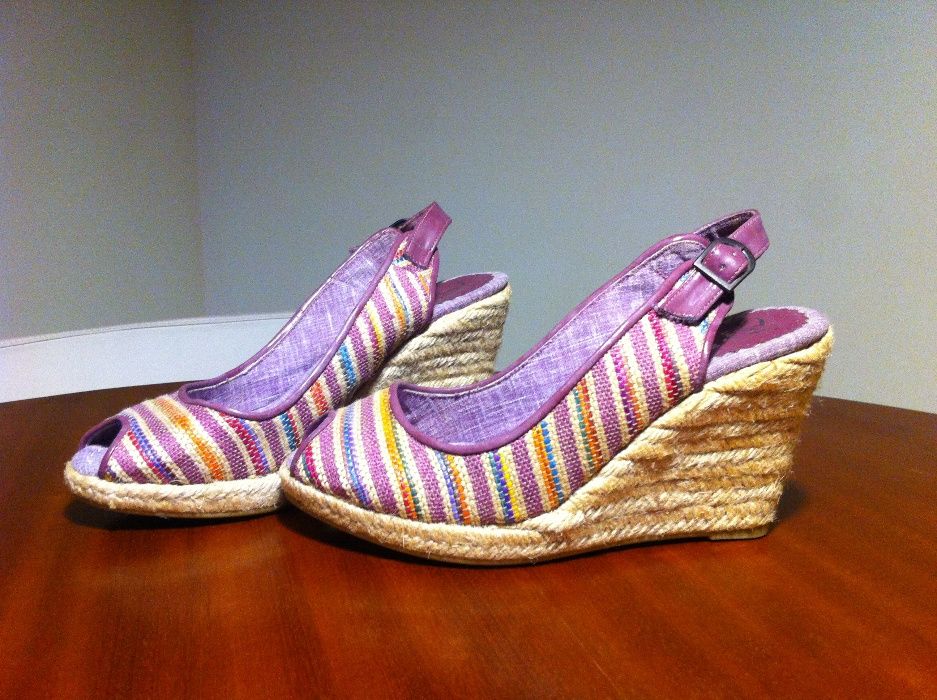 Sandálias de Verão 39 (ZARA) de tons roxos - como NOVAS!