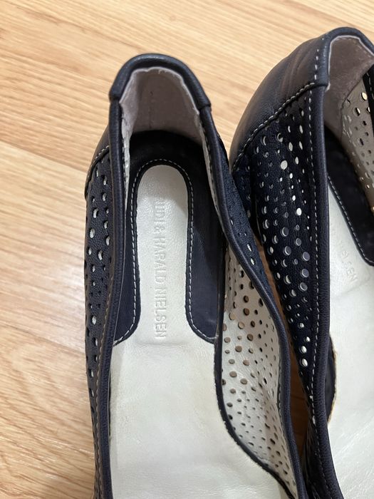 Buty na obcasie ażurowe czólenka damskie 39