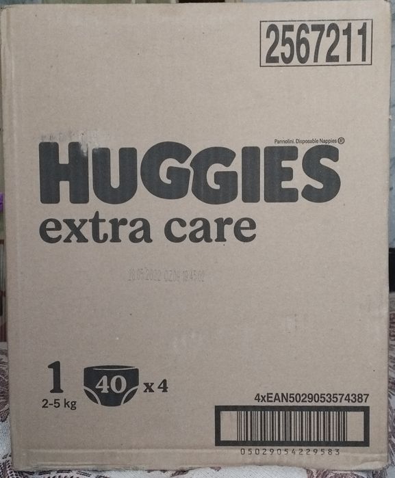 Подгузники HUGGIES extra care