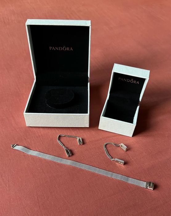 Bransoletka PANDORA Reflexions plus 2 zawieszki