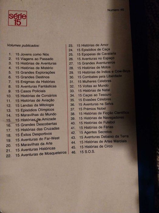 15 SOS livro juvenil