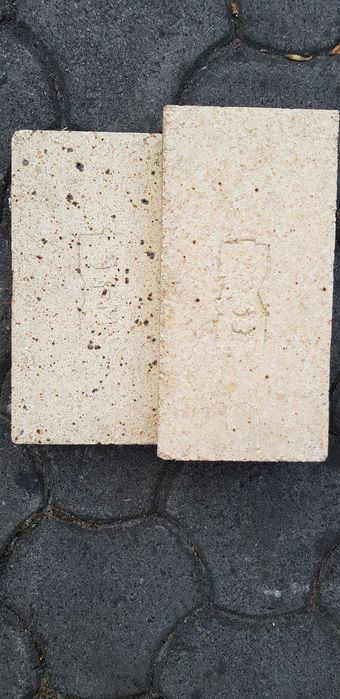 płytka szamotowa grubości 5 cm, cegła szamotowa, kształtka szamotowa