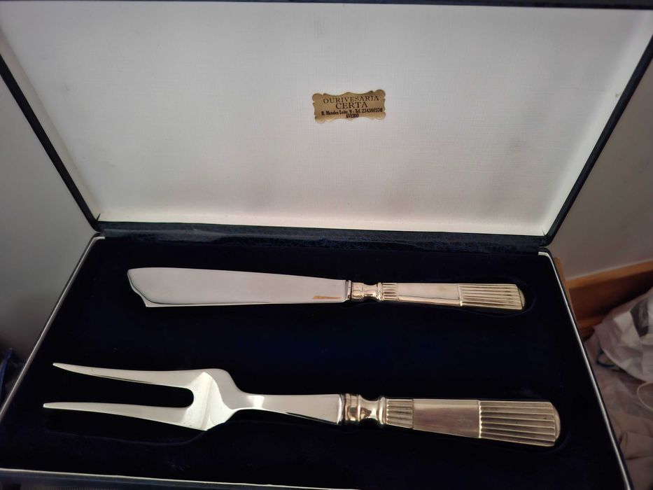 Faca e garfo inox